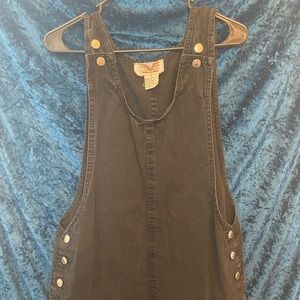 Black Overall Jean dress